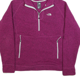THE NORTH FACE Womens Purple Hooded Jacket XL Polyester Plain Zip Outdoor Casual