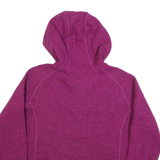THE NORTH FACE Womens Purple Hooded Jacket XL Polyester Plain Zip Outdoor Casual