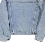 LEE Mens Blue Denim Jacket M Cotton Blend Button Closure Classic Style