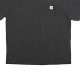 CARHARTT Mens Black Pocket T-Shirt XL Short Sleeve Crew Neck Workwear