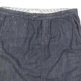 LIMITED EDITION Womens Blue Denim Straight Knee Length Woven Skirt M Cotton