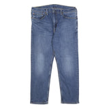LEVI'S 502 Mens Jeans Blue Slim Straight Denim Medium W36 L29 Zip Closure