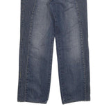JUST CAVALLI Womens Blue Regular Straight Denim Medium W32 L29 Button Closure