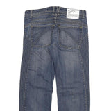 JUST CAVALLI Womens Blue Regular Straight Denim Medium W32 L29 Button Closure