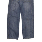 JUST CAVALLI Womens Blue Regular Straight Denim Medium W32 L29 Button Closure