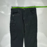 Cat Cargo Pants - 35W 30L Black Cotton Blend