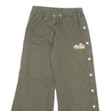 ELLESSE Womens Joggers Green Slim Wide-Leg S W27 L26 Heritage Logo Casual
