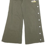 ELLESSE Womens Joggers Green Slim Wide-Leg S W27 L26 Heritage Logo Casual