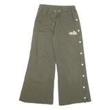 ELLESSE Womens Joggers Green Slim Wide-Leg S W27 L26 Heritage Logo Casual