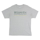 CHAMPION Mens Grey Bellhaven University Graphic T-Shirt L Crew Neck Short Sleeve