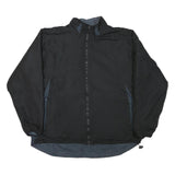 WILSON Mens Black & Grey Zip Jacket XL Polyester Blend Plain Lightweight Casual