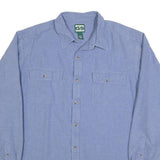GUIDE SERIES Mens Blue Shirt XL Cotton Blend Classic Button Pocket