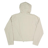 TEDDYS Womens Cream Hooded Zip Jacket L Polyester Plain Lightweight Casual