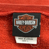 Motorcycles Harley Davidson Sweatshirt - Large Red Cotton
