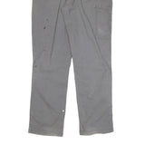 CARHARTT Mens Cotton Blend Grey Relaxed Tapered Trousers W36 L33 Workwear