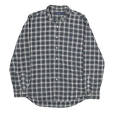 RALPH LAUREN Mens Black & Grey Plaid Cotton Shirt XL Classic Button Down
