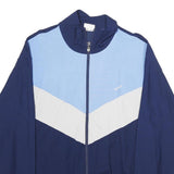 GONSO Mens Blue & Light Blue Jacket L Cotton Blend Colourblock Zip Activewear