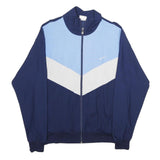 GONSO Mens Blue & Light Blue Jacket L Cotton Blend Colourblock Zip Activewear