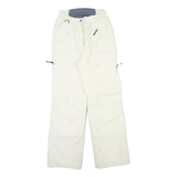 HELLY HANSEN Womens Polyester Blend White Regular Straight Trousers W25 L30