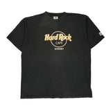 Sydney Hard Rock Cafe T-Shirt - 2XL Black Cotton