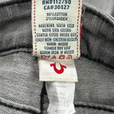 True Religion Slim Fit Jeans - 30W UK 8 Grey Cotton