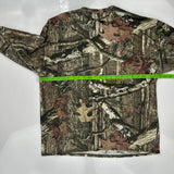 Mossy Oak Camo Long Sleeve T-Shirt - Medium Camo Cotton