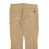 DICKIES Mens Regular Fit Beige Cotton Blend Straight Jeans W34 L30 Workwear Zip