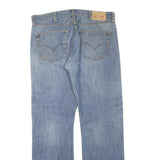 LEVI'S 501 Mens Jeans Blue Regular Straight Denim Light W38 L34 Button Cotton