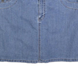 SONOMA Womens Blue Denim Mini Skirt Cotton Blend Casual L Fashion