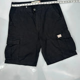 Levis Cargo Shorts - 34W 11L Black Cotton