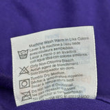 Blank Hanes Single Stitch T-Shirt - Large Purple Cotton Blend