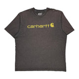 Carhartt Spellout T-Shirt - XL Gray Cotton
