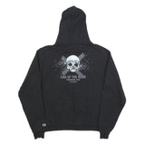 CHAMPION Mens Black Hoodie M End Of The Road Prudhoe Bay Alaska Cotton Blend