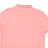 NAUTICA Mens Pink Short Sleeve Plain Polo Shirt M Classic Fit Comfortable