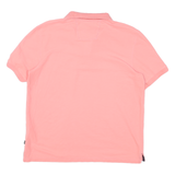 NAUTICA Mens Pink Short Sleeve Plain Polo Shirt M Classic Fit Comfortable
