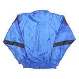 MARATHON KING Mens Blue & Black Retro Sports Jacket XL Polyester Blend Zip