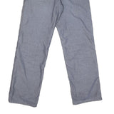 CARHARTT Mens Cotton Blend Blue Regular Straight Trousers W30 L30 Workwear Zip