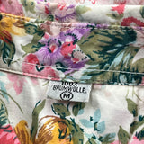 Unbranded Floral Short Sleeve Shirt - Medium Multicoloured Cotton