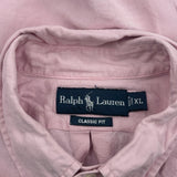 Ralph Lauren Shirt - XL Pink Cotton