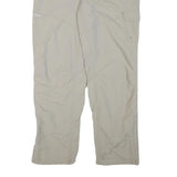 COLUMBIA Lined Womens Polyester Blend Beige Relaxed Straight Trousers W36 L30