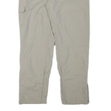 COLUMBIA Lined Womens Polyester Blend Beige Relaxed Straight Trousers W36 L30