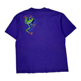 Single Stitch Tree Frog Hanes Graphic T-Shirt - XL Purple Cotton