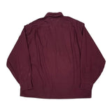 Tommy Hilfiger Shirt - Large Burgundy Cotton