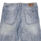 BIG TRAIN Mens Denim Blue Casual Shorts XL W34 Cotton Blend Relaxed Fit