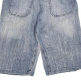 BIG TRAIN Mens Denim Blue Casual Shorts XL W34 Cotton Blend Relaxed Fit