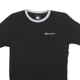 CHAMPION Mens Black & Grey Modern T-Shirt M Short Sleeve Crew Neck Cotton Blend