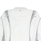 ERIMA Womens White & Grey Outdoor Jacket UK 18 Polyester Blend Woven Plain Zip