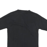 ADIDAS Mens Black Graphic T-Shirt XS Short Sleeve Crew Neck Cotton Blend