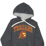 JONES & MITCHELL Mens Grey Trojans Pullover Hoodie S Cotton Blend Casual Wear