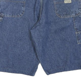WRANGLER Mens Denim Blue Relaxed Casual Shorts L W36 Cotton Blend Workwear